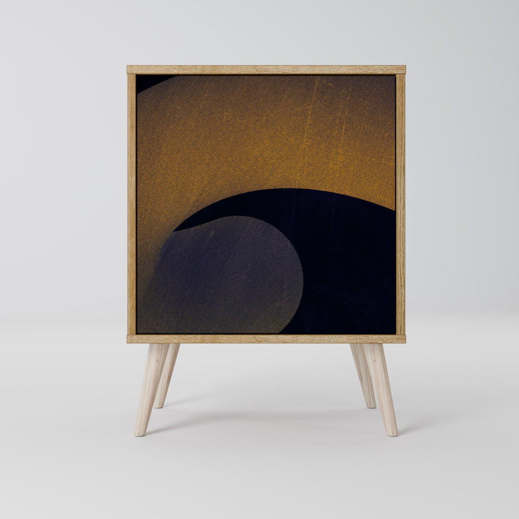 HOLLOW TIME Sideboard mit 1 Tür in Eiche-Optik