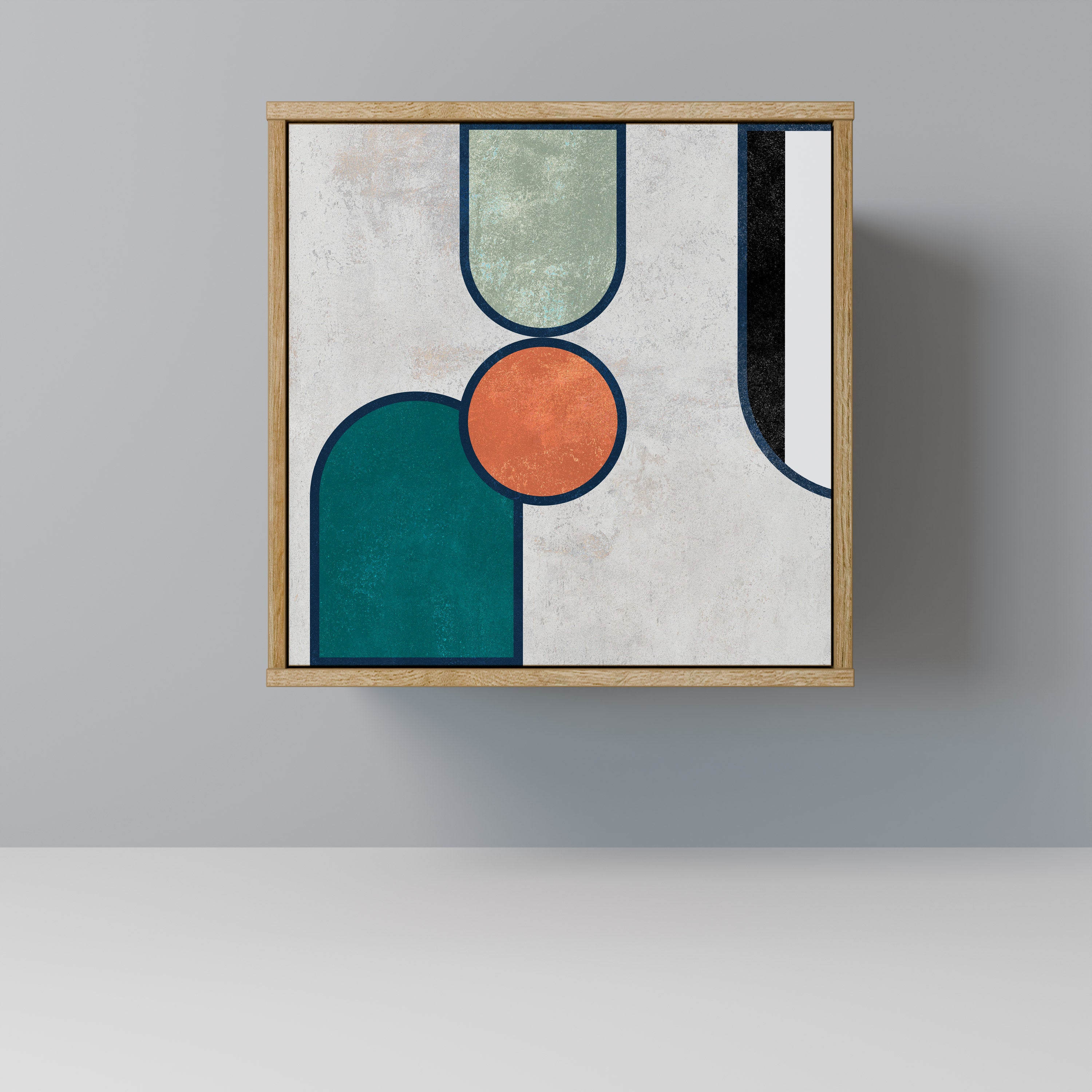 COOL STORY Sideboard mit 1 Tür in Eiche-Optik