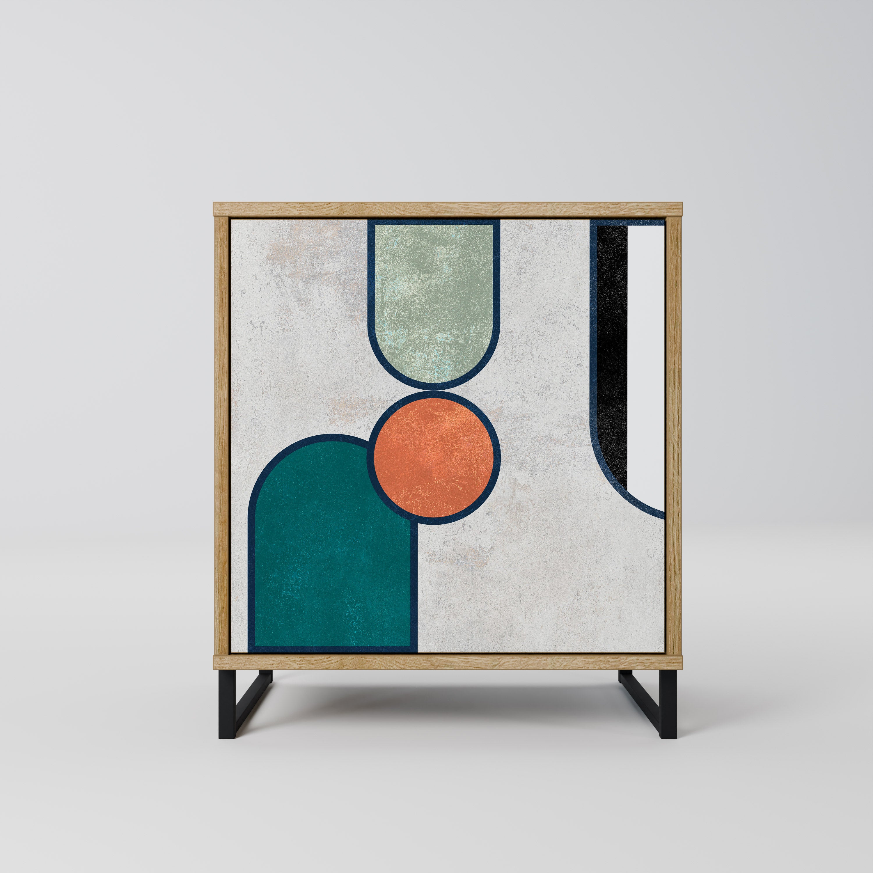 COOL STORY Sideboard mit 1 Tür in Eiche-Optik