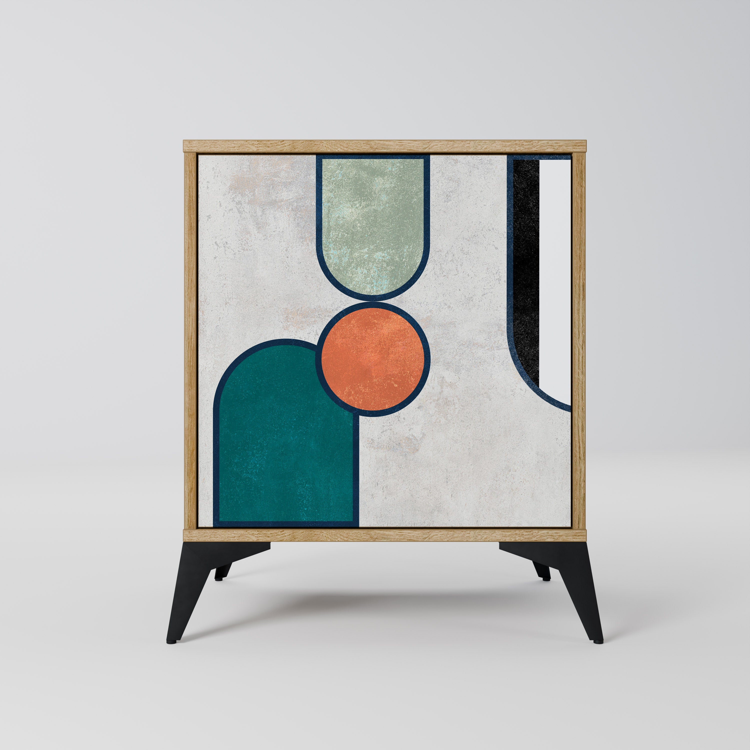 COOL STORY Sideboard mit 1 Tür in Eiche-Optik