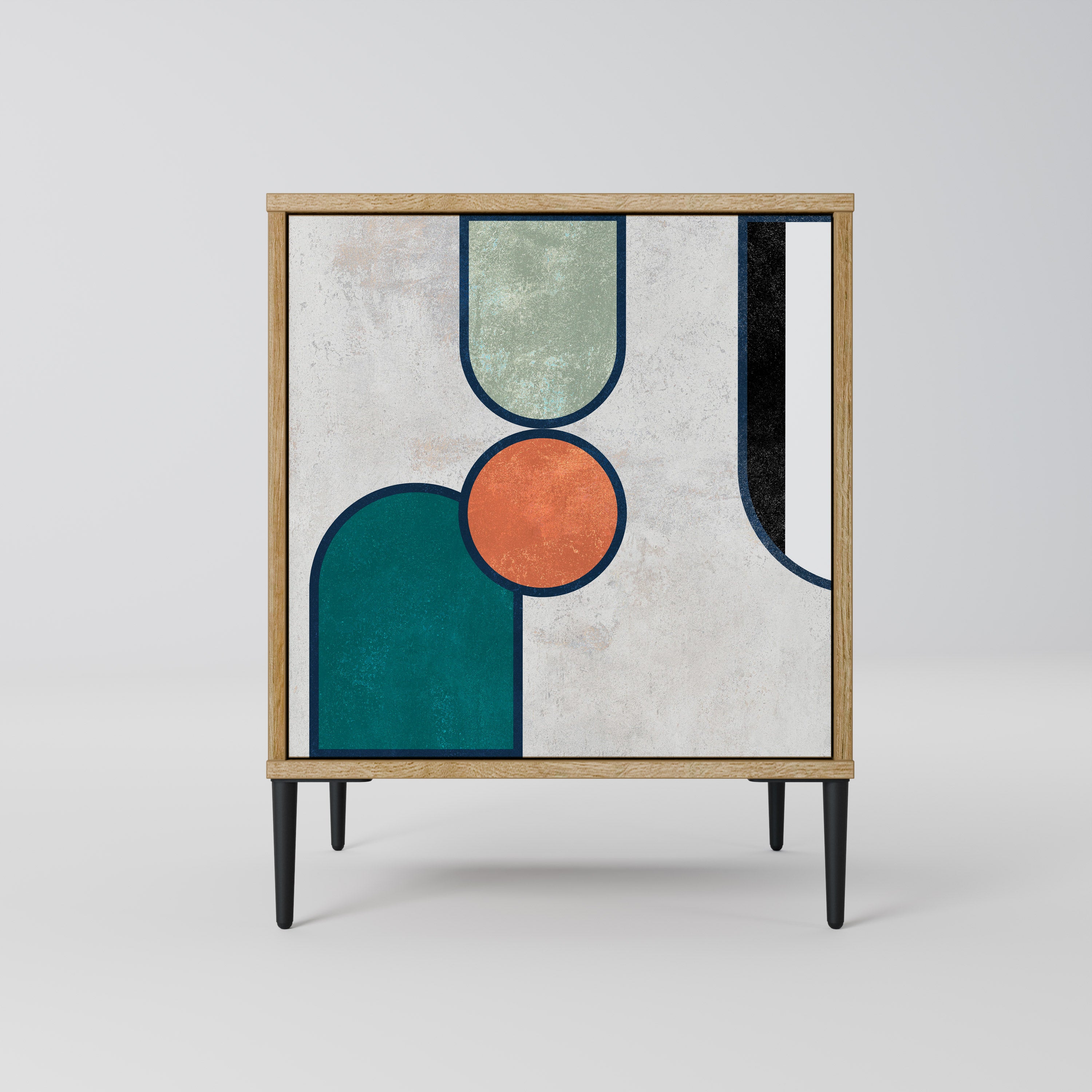 COOL STORY Sideboard mit 1 Tür in Eiche-Optik