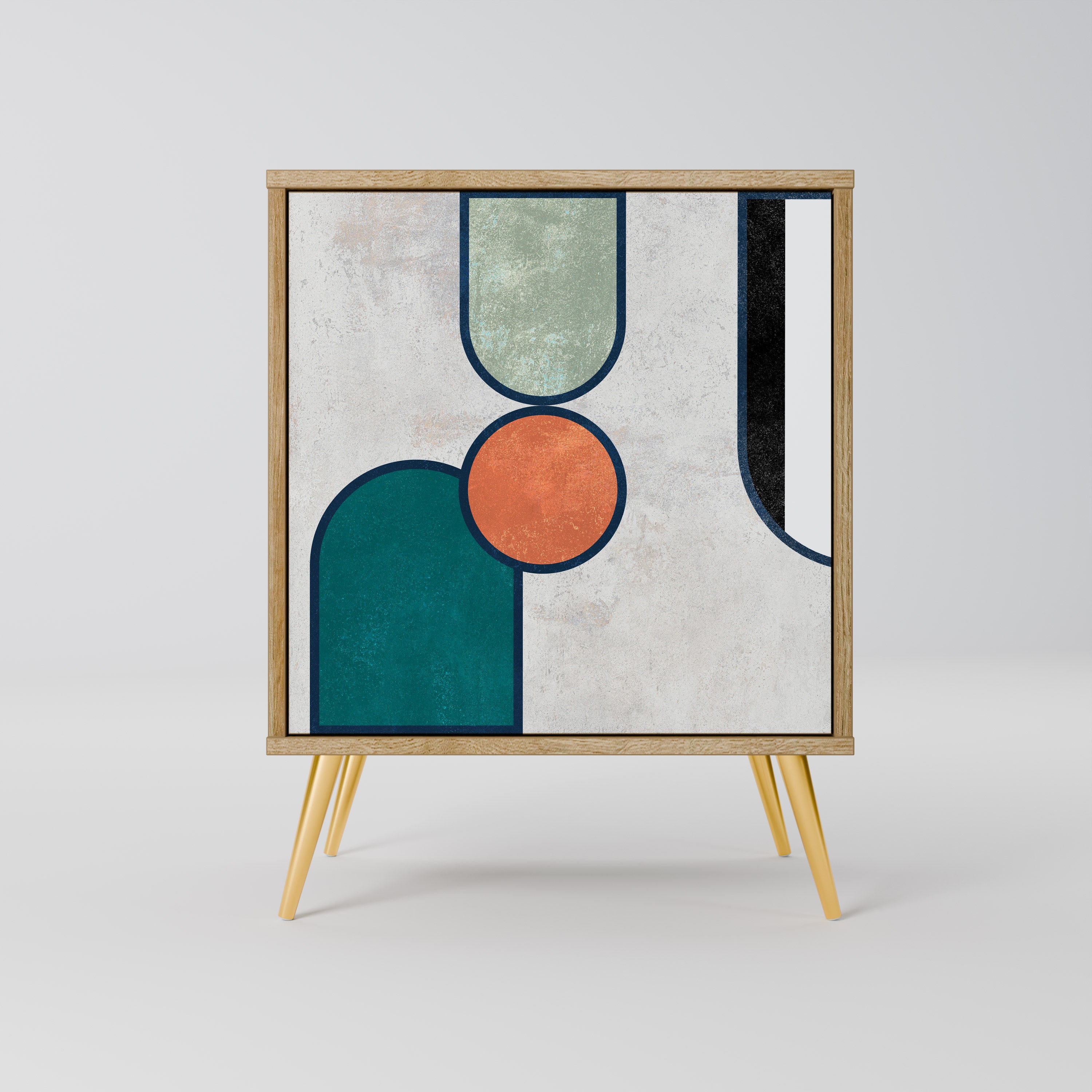 COOL STORY Sideboard mit 1 Tür in Eiche-Optik