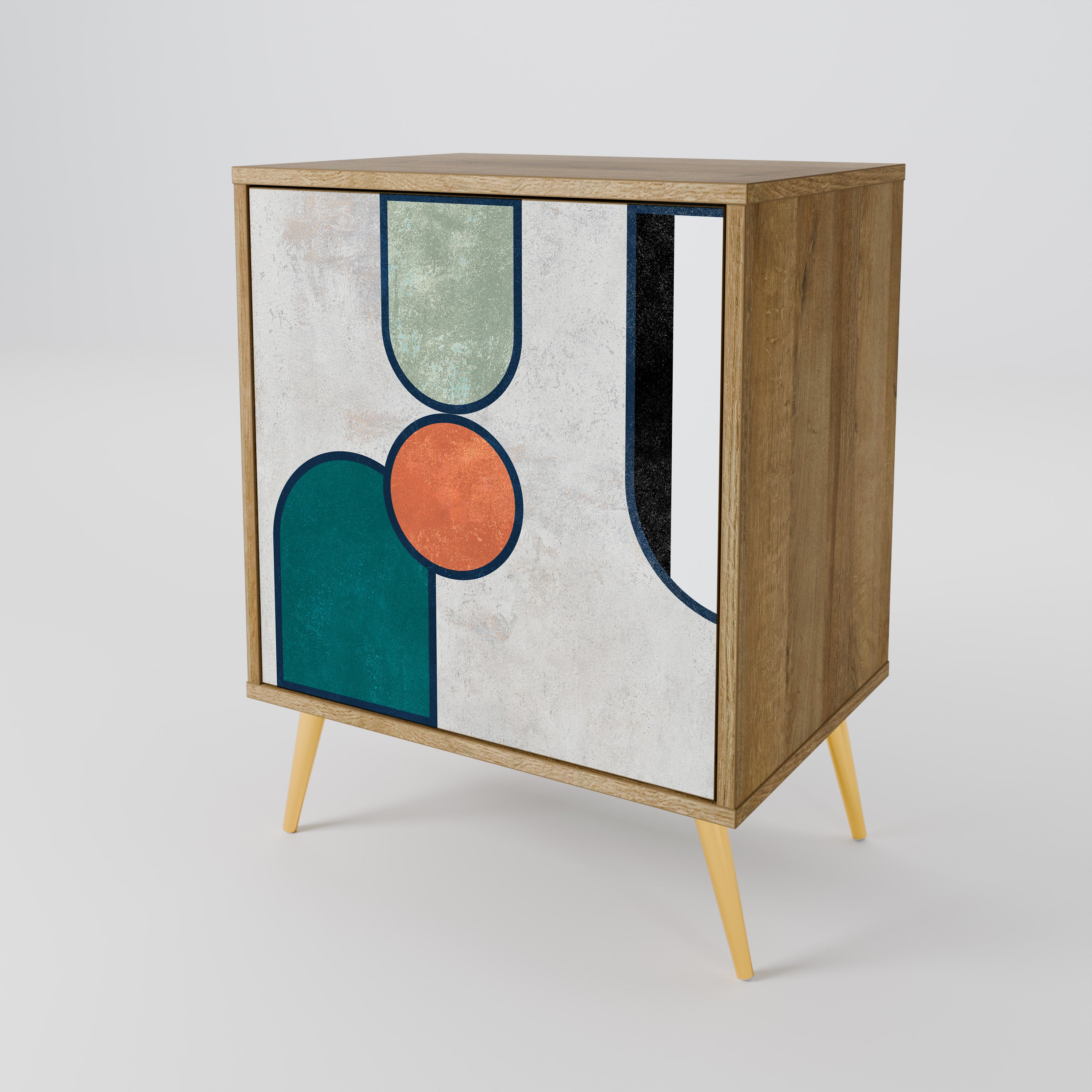 COOL STORY Sideboard mit 1 Tür in Eiche-Optik