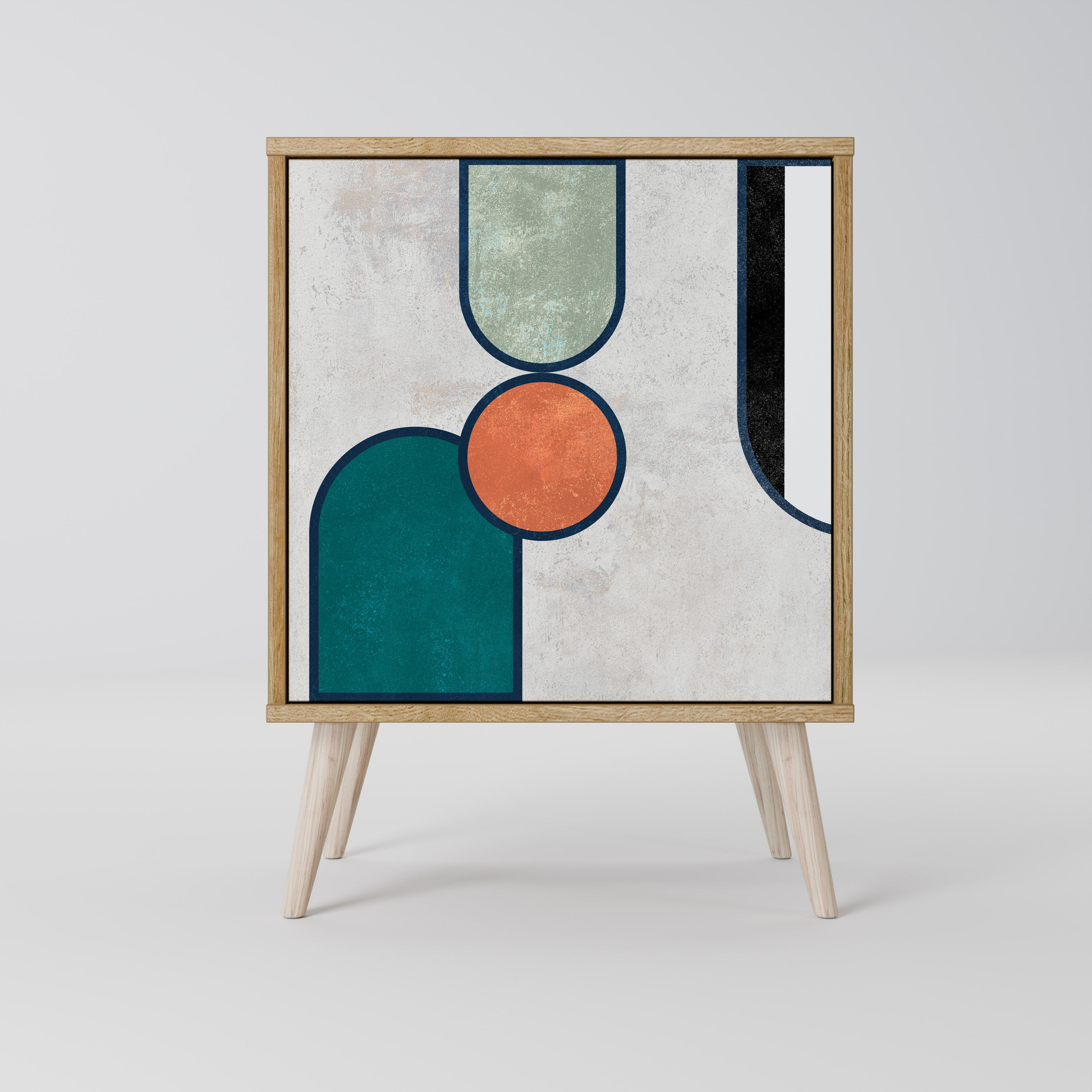 COOL STORY Sideboard mit 1 Tür in Eiche-Optik