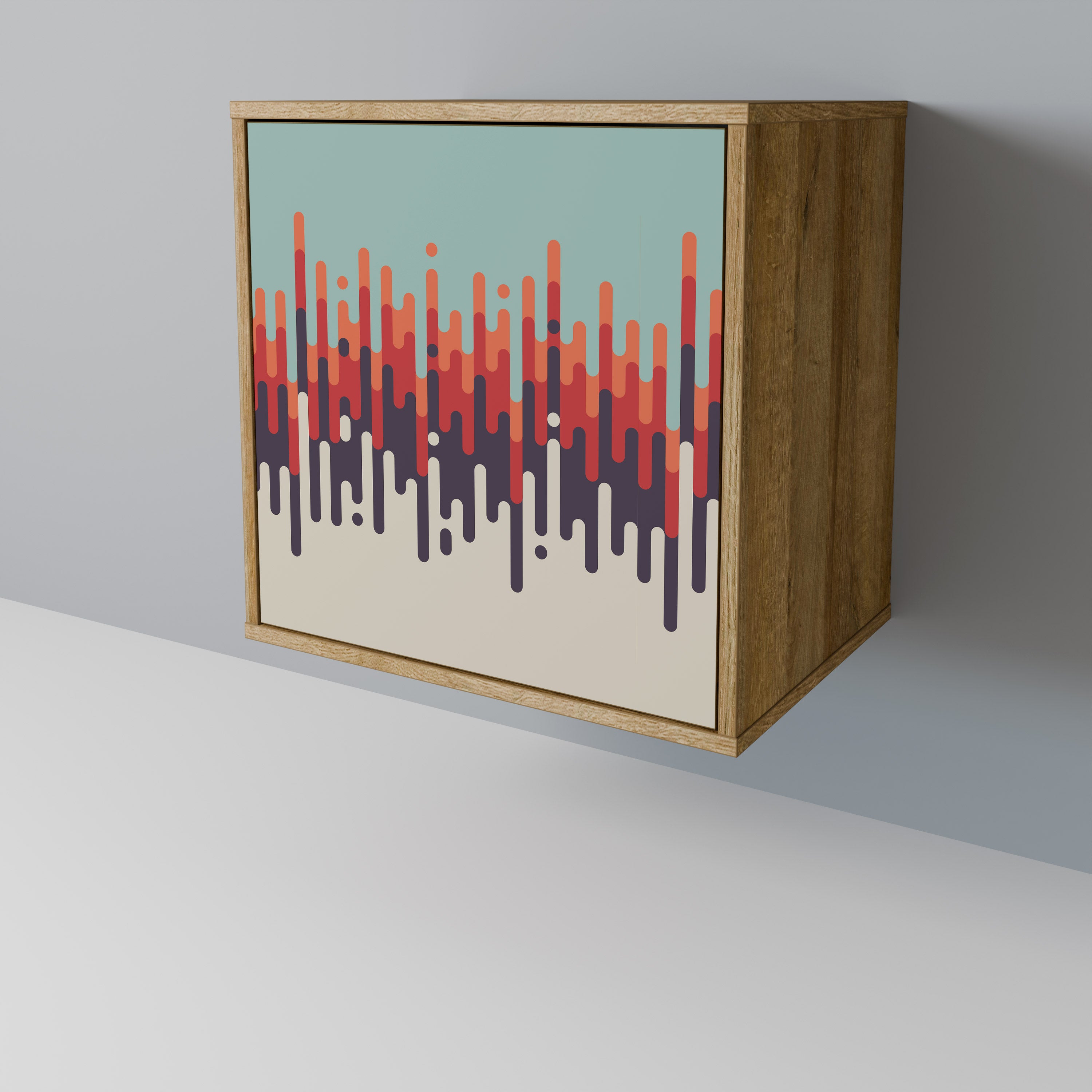 CHROMA CONTOURS Sideboard mit 1 Tür in Eiche-Optik