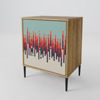 CHROMA CONTOURS Sideboard mit 1 Tür in Eiche-Optik
