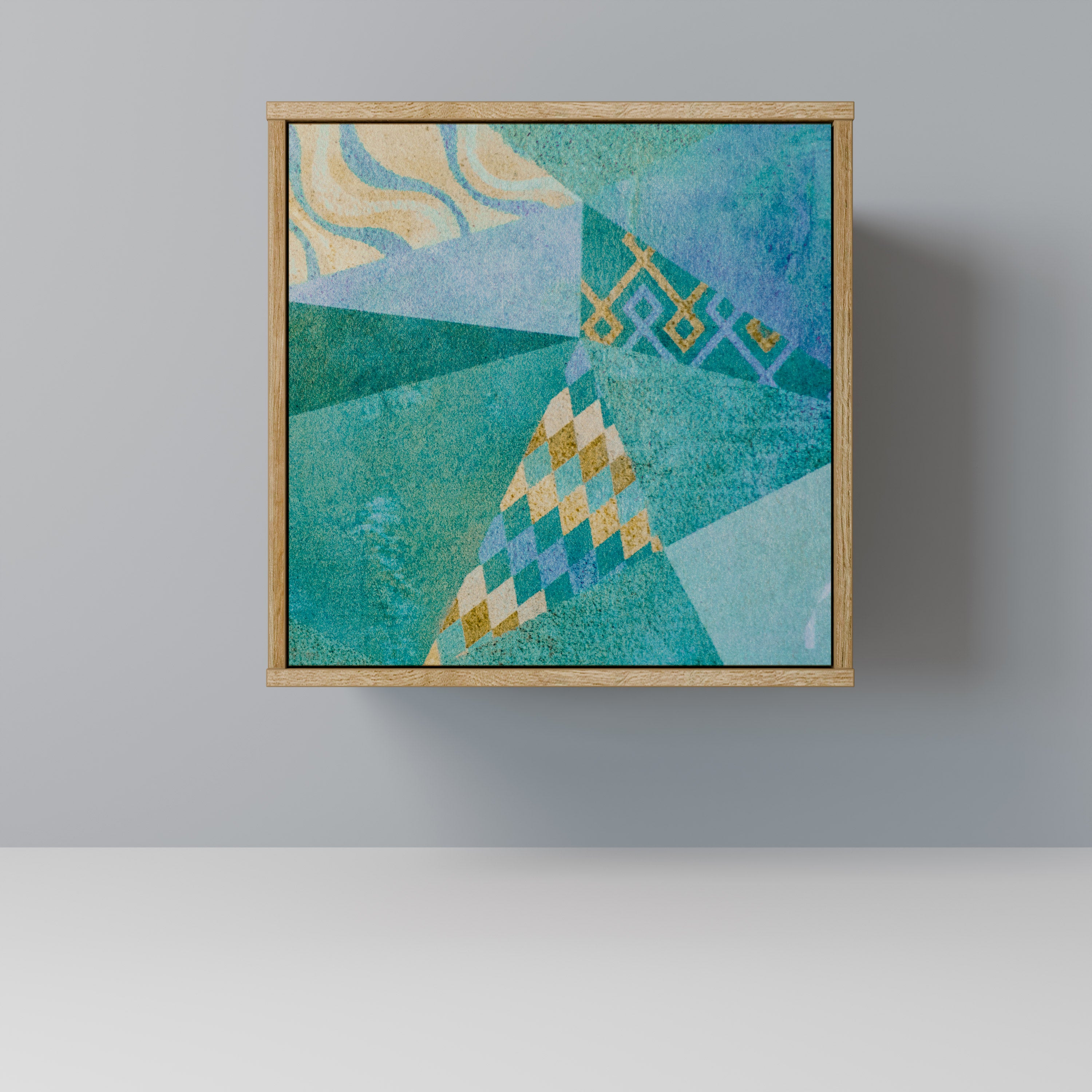 SPECTRUM SPLENDOR Sideboard mit 1 Tür in Eiche-Optik