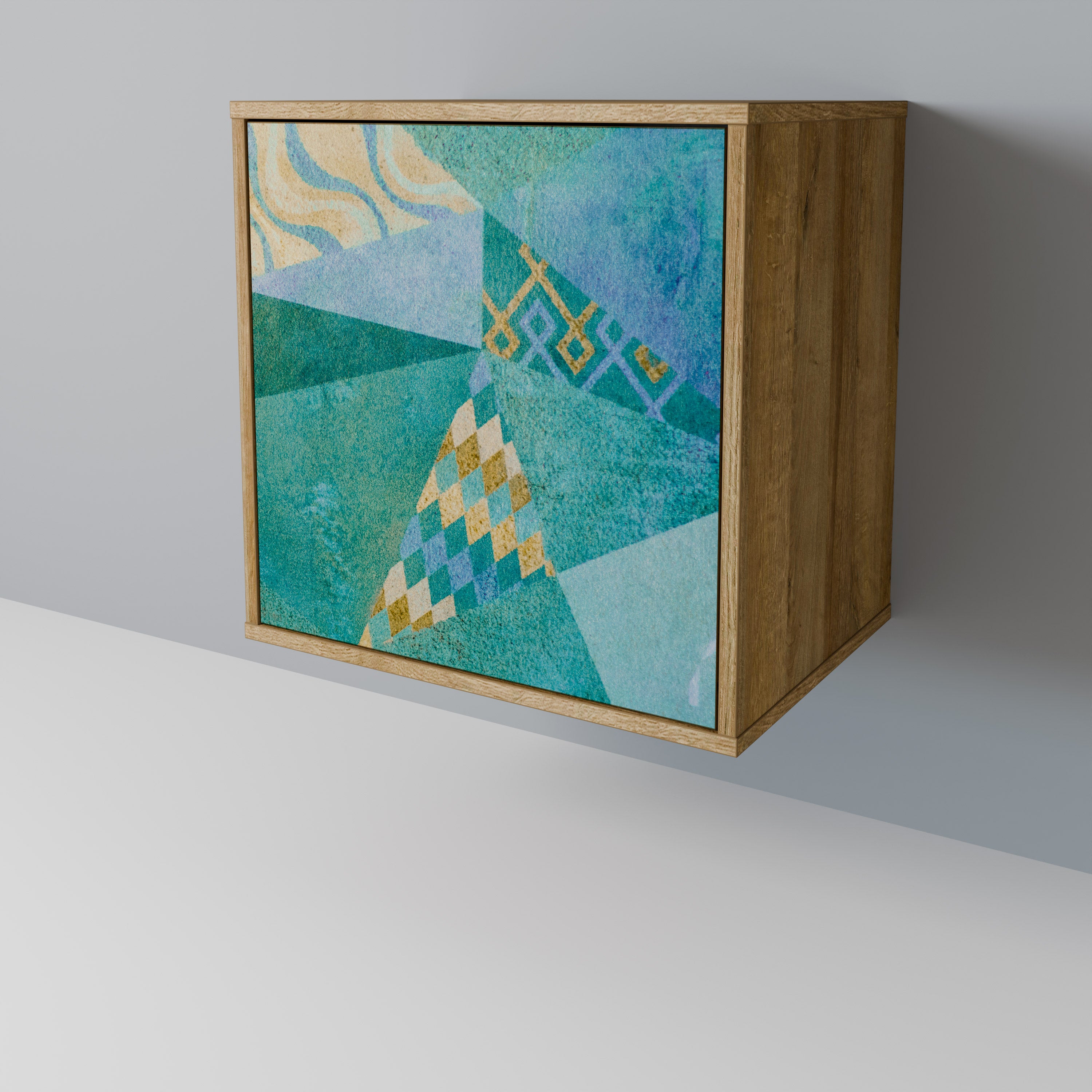 SPECTRUM SPLENDOR Sideboard mit 1 Tür in Eiche-Optik