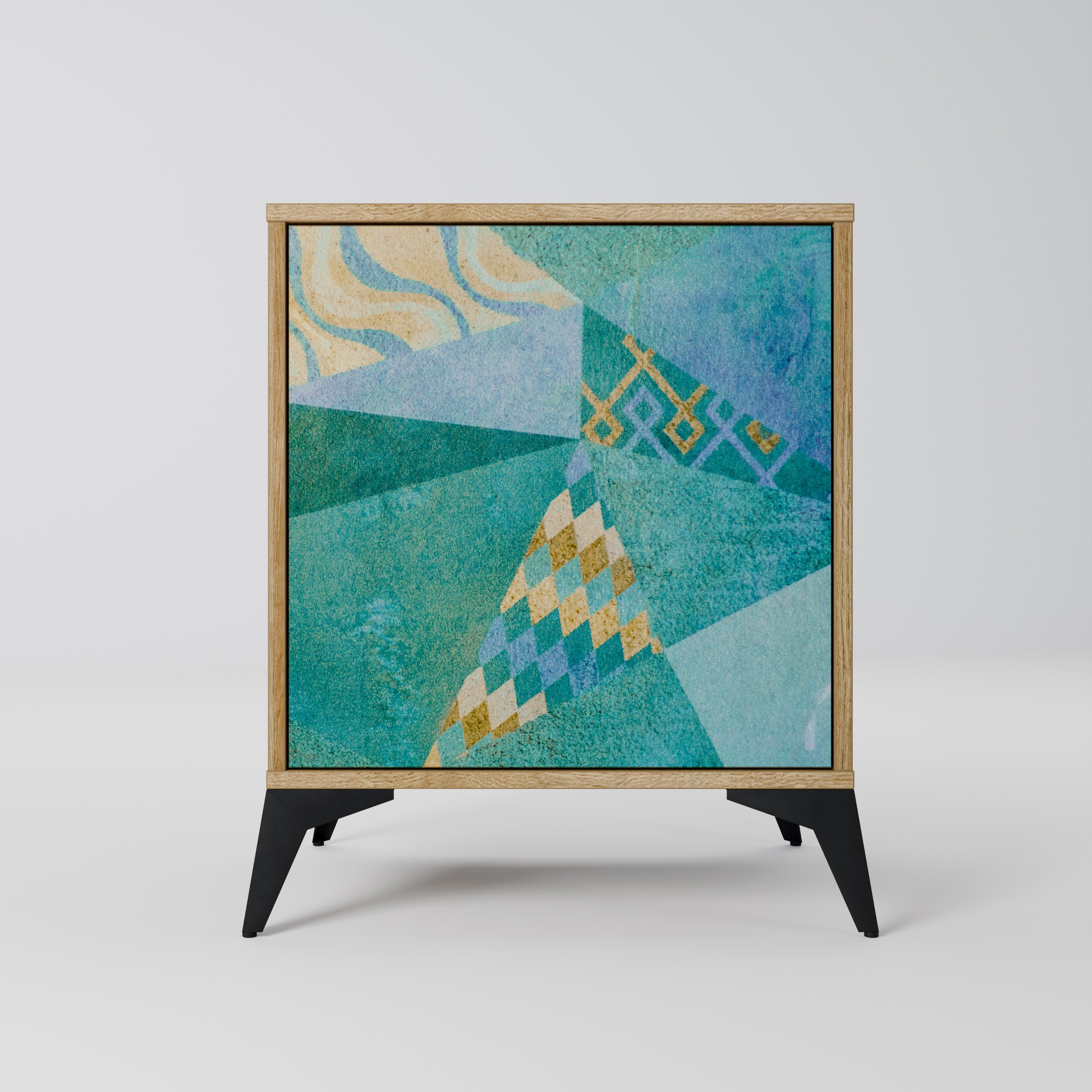 SPECTRUM SPLENDOR Sideboard mit 1 Tür in Eiche-Optik