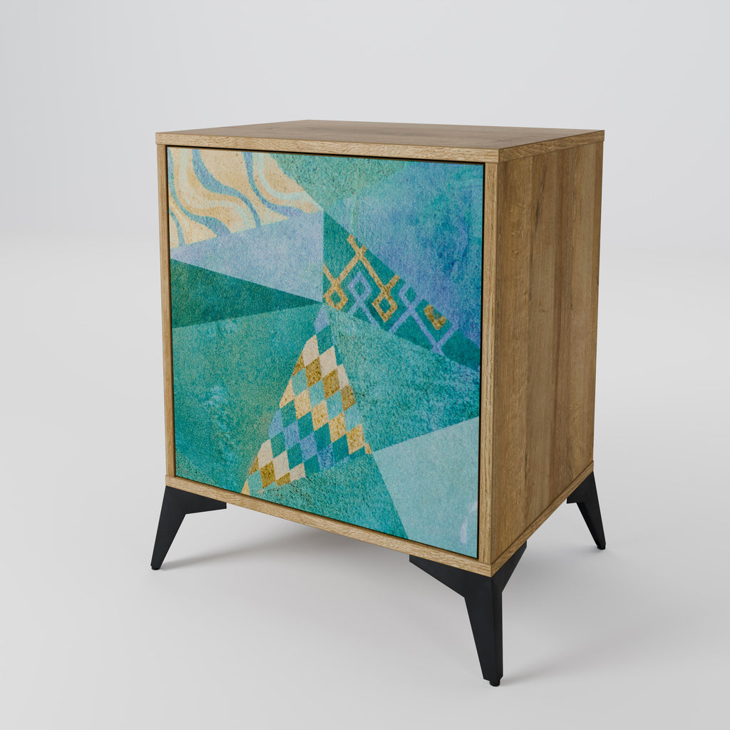 SPECTRUM SPLENDOR Sideboard mit 1 Tür in Eiche-Optik