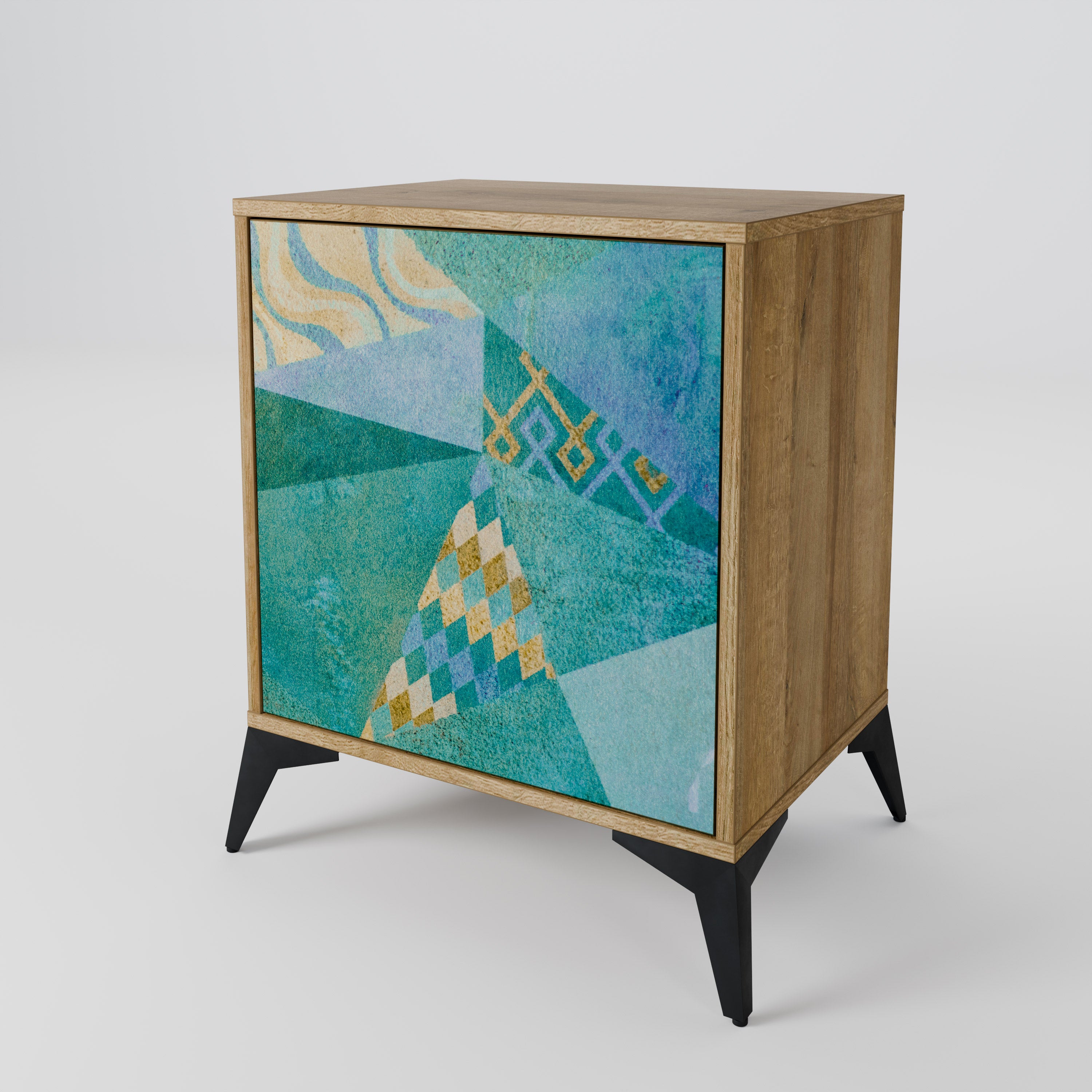 SPECTRUM SPLENDOR Sideboard mit 1 Tür in Eiche-Optik