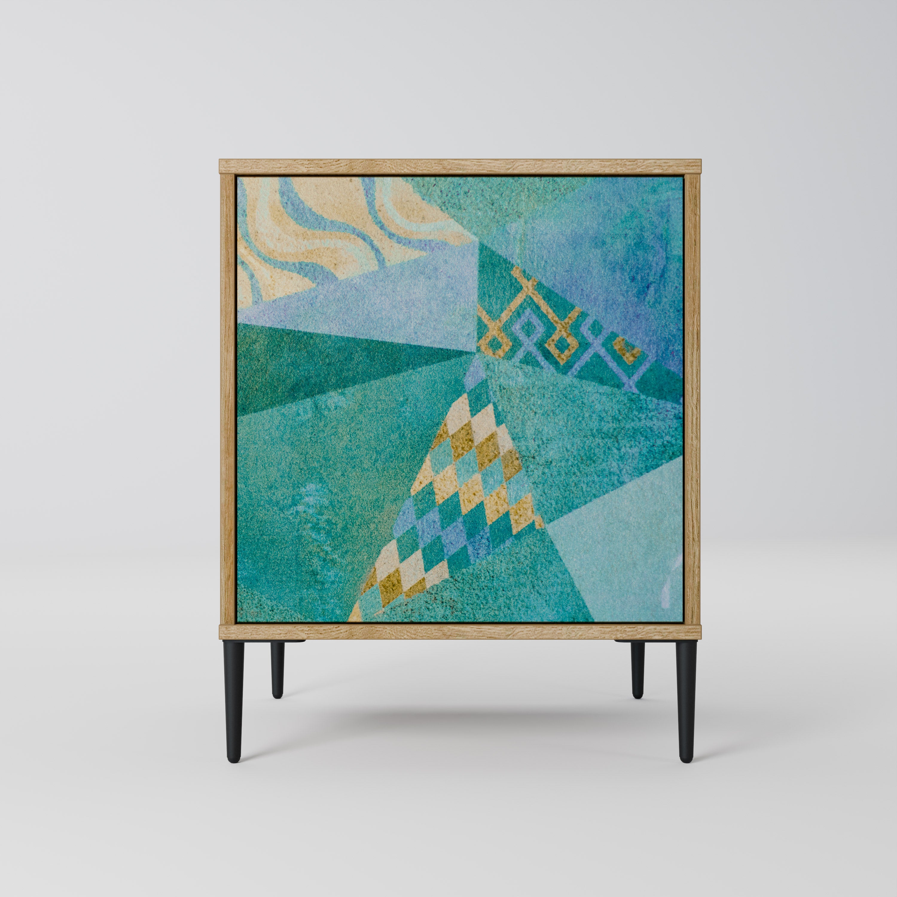 SPECTRUM SPLENDOR Sideboard mit 1 Tür in Eiche-Optik