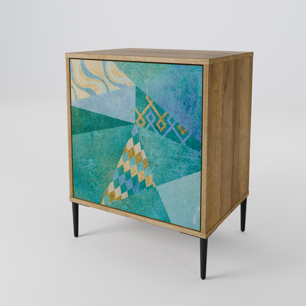 SPECTRUM SPLENDOR Sideboard mit 1 Tür in Eiche-Optik