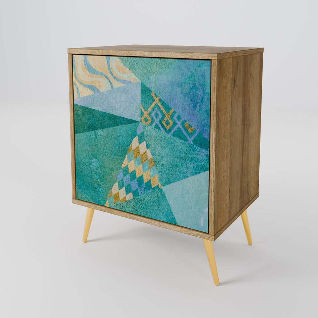 SPECTRUM SPLENDOR Sideboard mit 1 Tür in Eiche-Optik