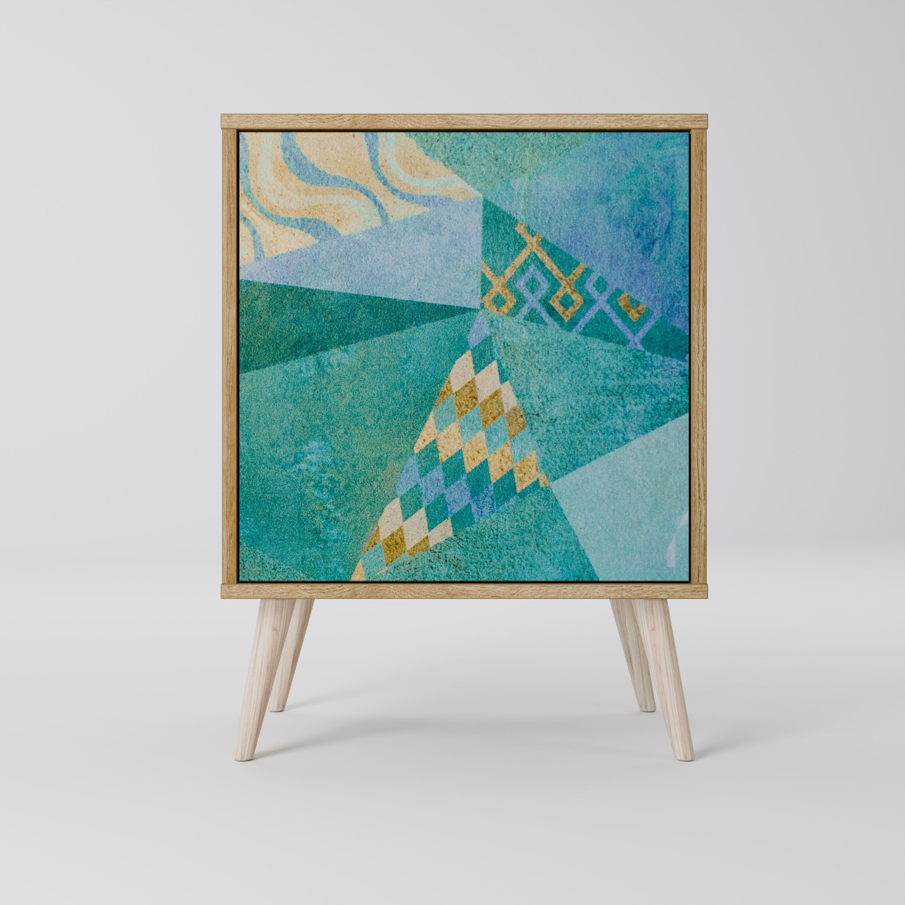 SPECTRUM SPLENDOR Sideboard mit 1 Tür in Eiche-Optik