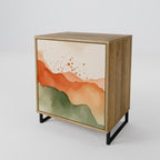 WATERCOLOUR PEAKS Sideboard mit 1 Tür in Eiche-Optik