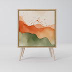 WATERCOLOUR PEAKS Sideboard mit 1 Tür in Eiche-Optik