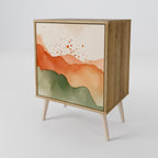 WATERCOLOUR PEAKS Sideboard mit 1 Tür in Eiche-Optik