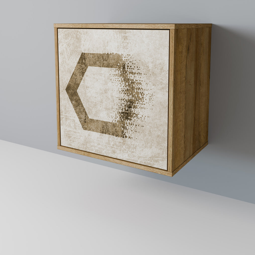 HEXAGONAL SHAPES Sideboard mit 1 Tür in Eiche-Optik