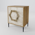 HEXAGONAL SHAPES Sideboard mit 1 Tür in Eiche-Optik