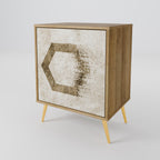 HEXAGONAL SHAPES Sideboard mit 1 Tür in Eiche-Optik