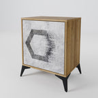 HEXAGONAL FIGURES Sideboard mit 1 Tür in Eiche-Optik