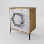 HEXAGONAL FIGURES Sideboard mit 1 Tür in Eiche-Optik