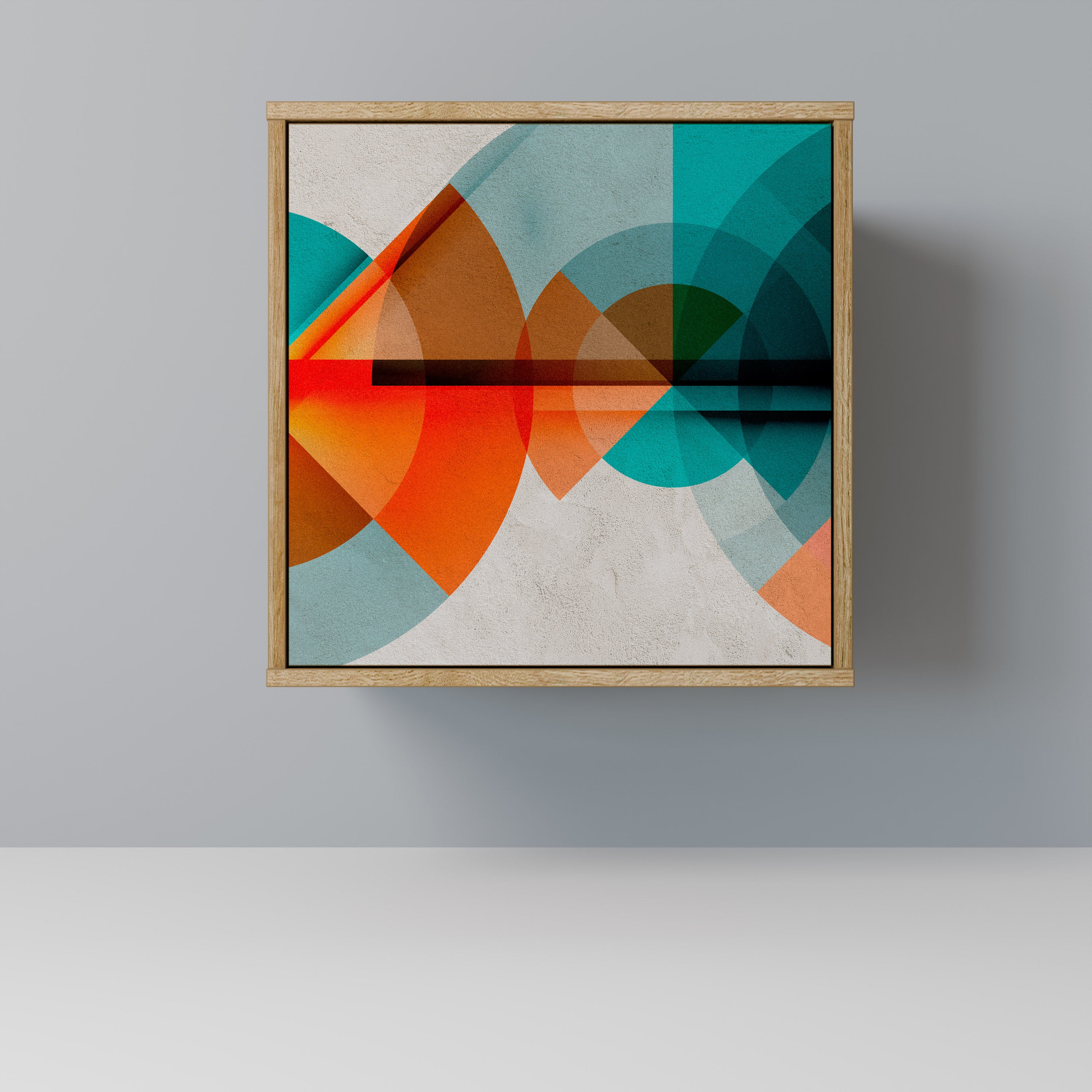 CIRCULAR RHAPSODY Sideboard mit 1 Tür in Eiche-Optik