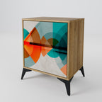 CIRCULAR RHAPSODY Sideboard mit 1 Tür in Eiche-Optik