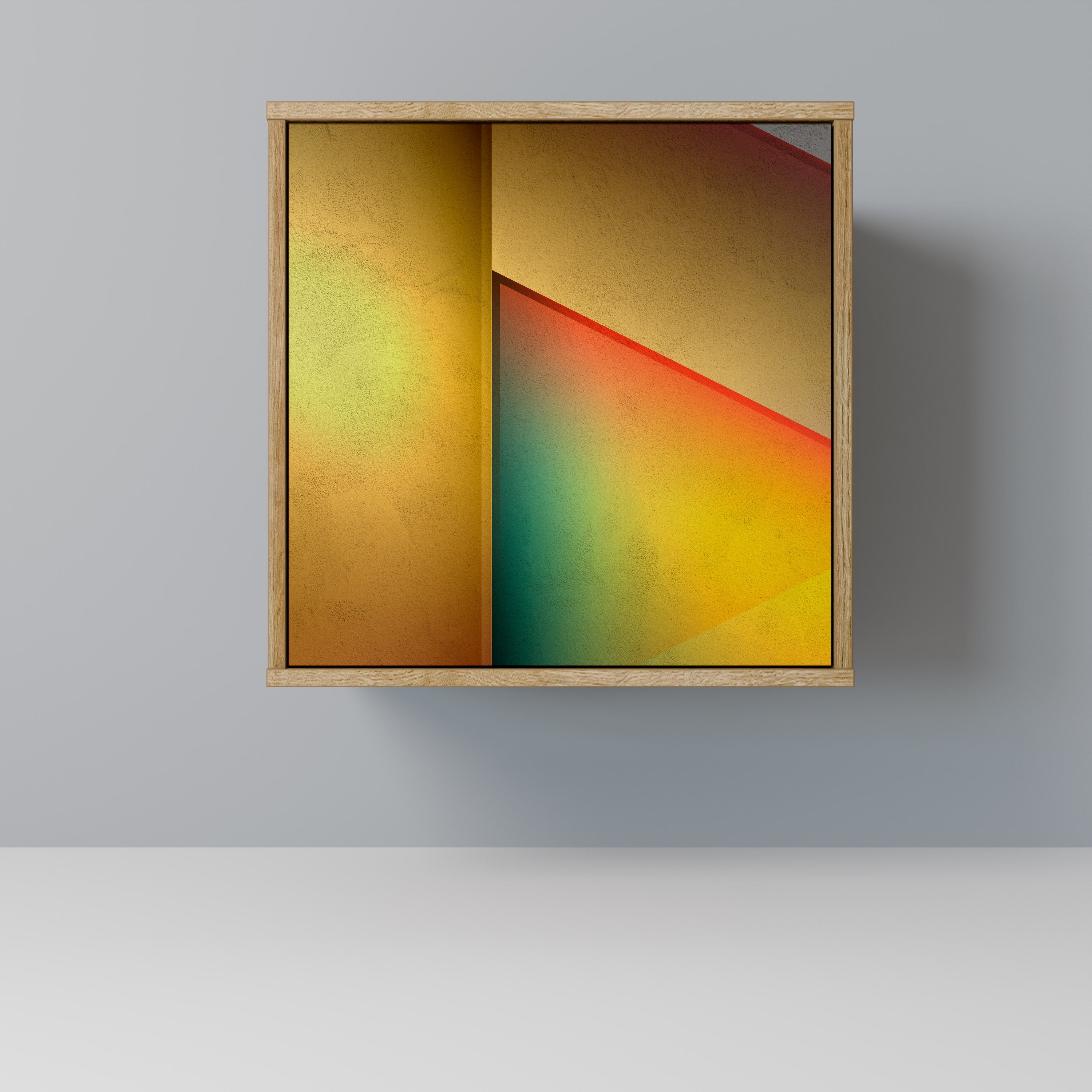 PIERCING SHARPNESS Sideboard mit 1 Tür in Eiche-Optik