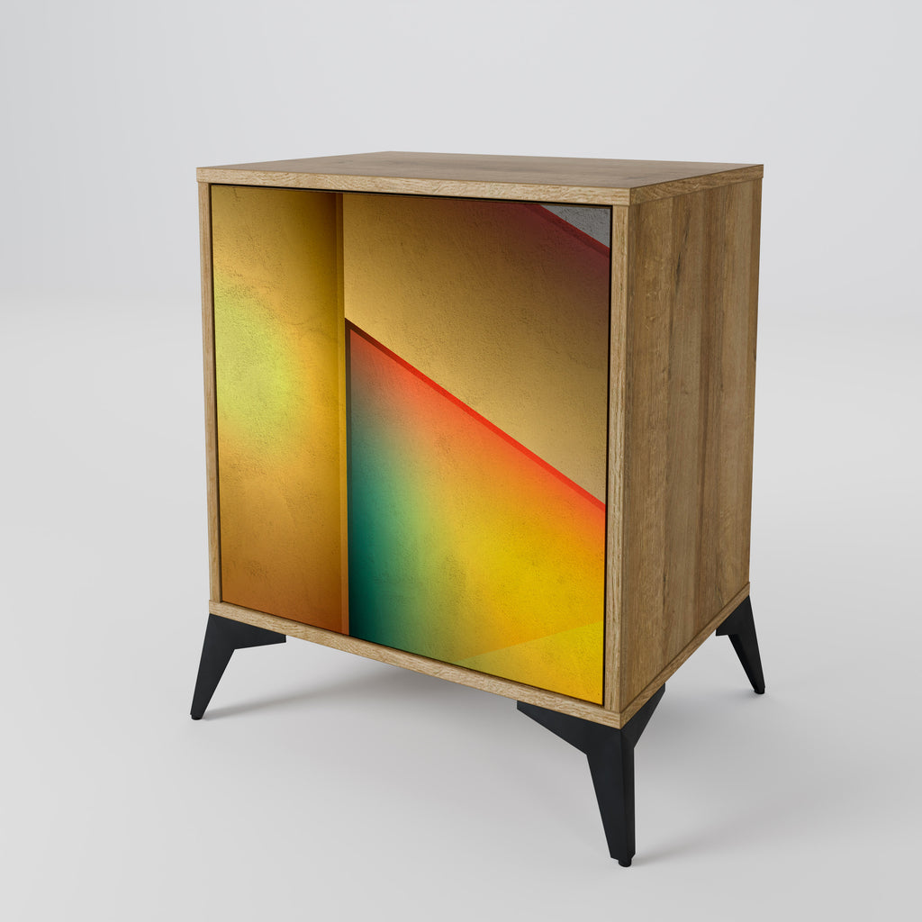 PIERCING SHARPNESS Sideboard mit 1 Tür in Eiche-Optik