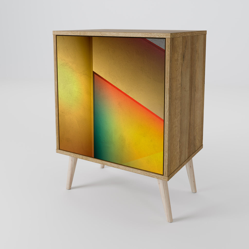 PIERCING SHARPNESS Sideboard mit 1 Tür in Eiche-Optik