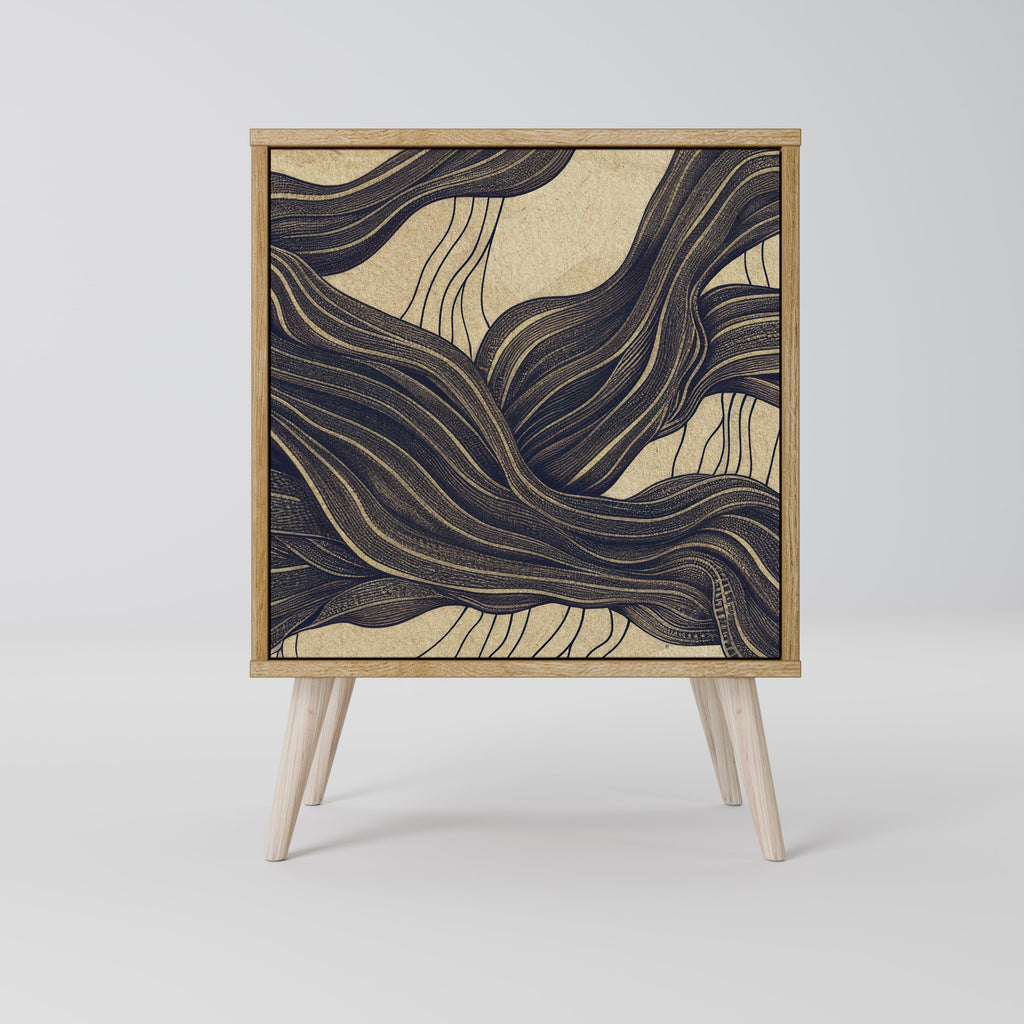 UNIFIED FRAGMENTS Sideboard mit 1 Tür in Eiche-Optik