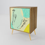 BODY LANGUAGE Sideboard mit 1 Tür in Eiche-Optik