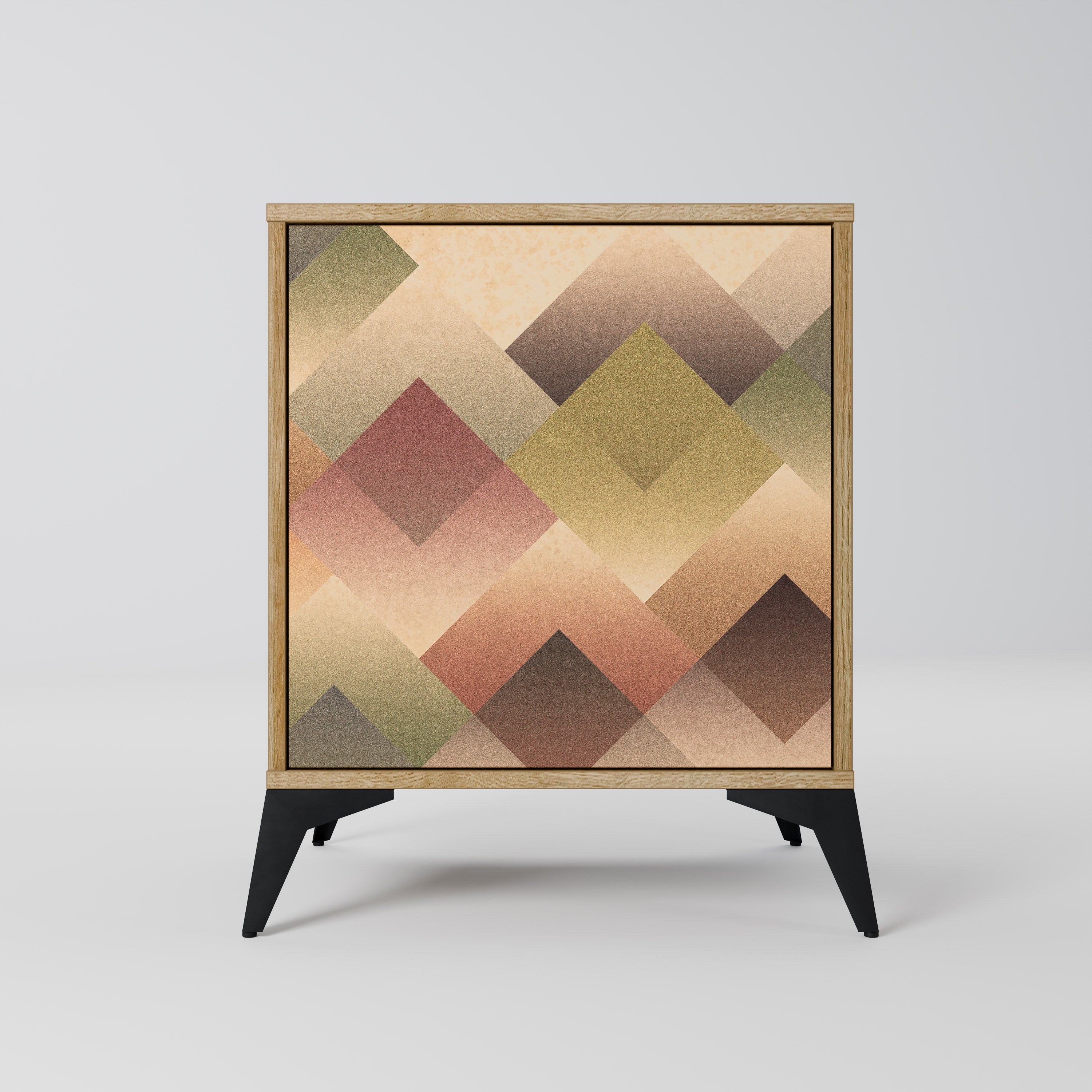 GEOMETRIC FUSION Sideboard mit 1 Tür in Eiche-Optik