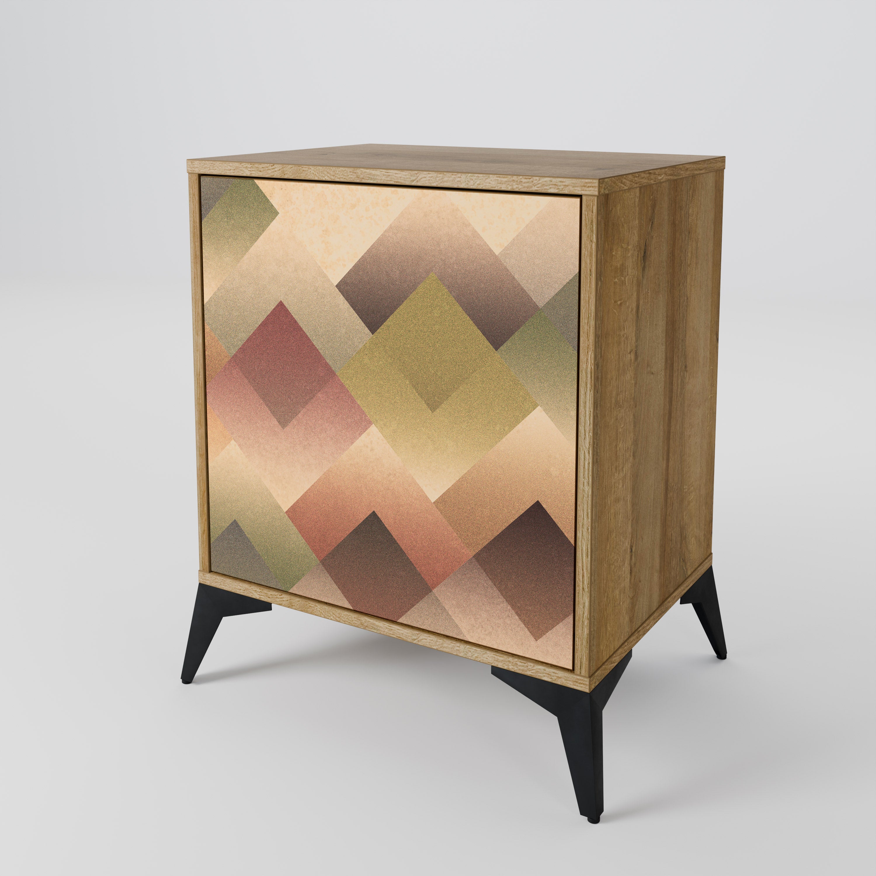 GEOMETRIC FUSION Sideboard mit 1 Tür in Eiche-Optik