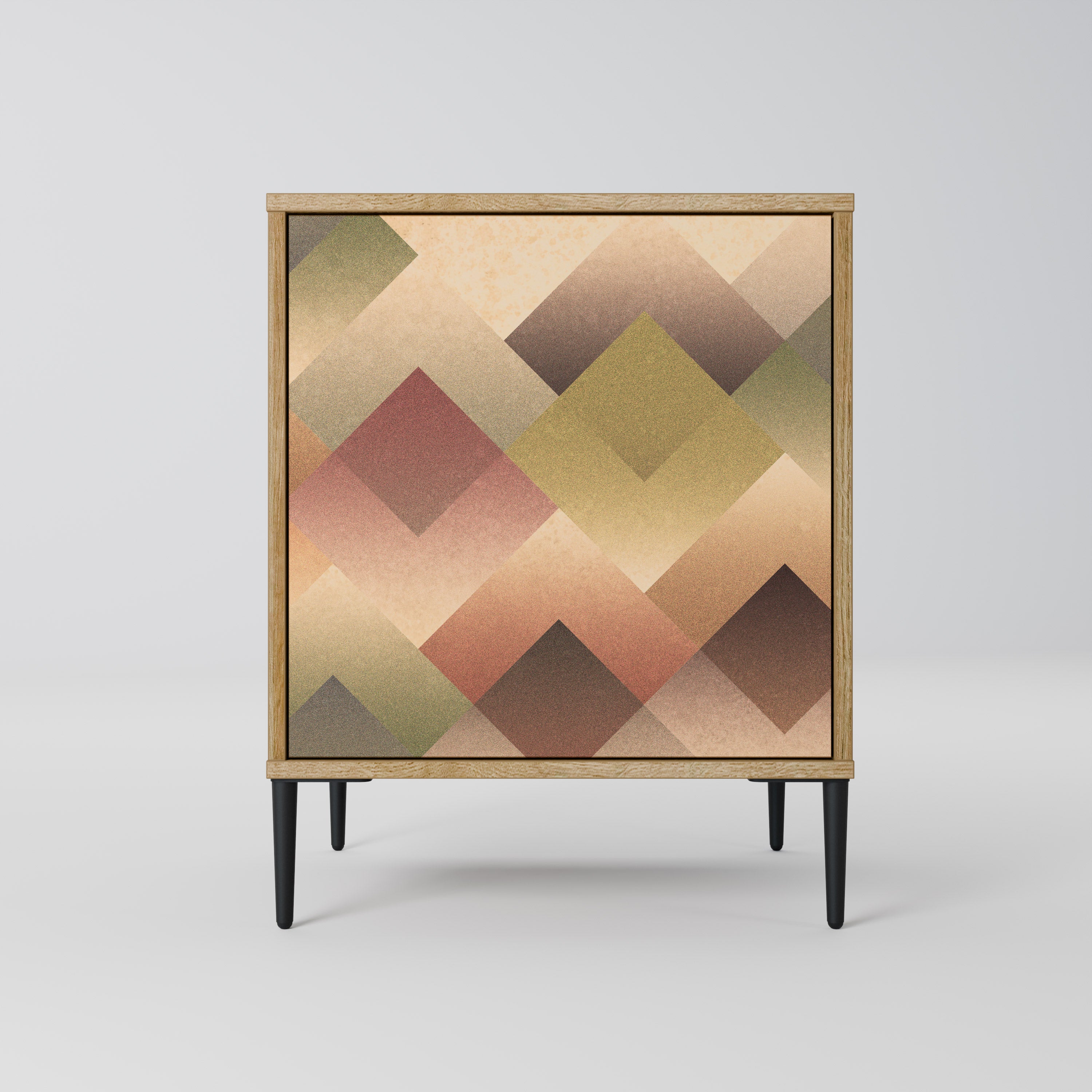 GEOMETRIC FUSION Sideboard mit 1 Tür in Eiche-Optik