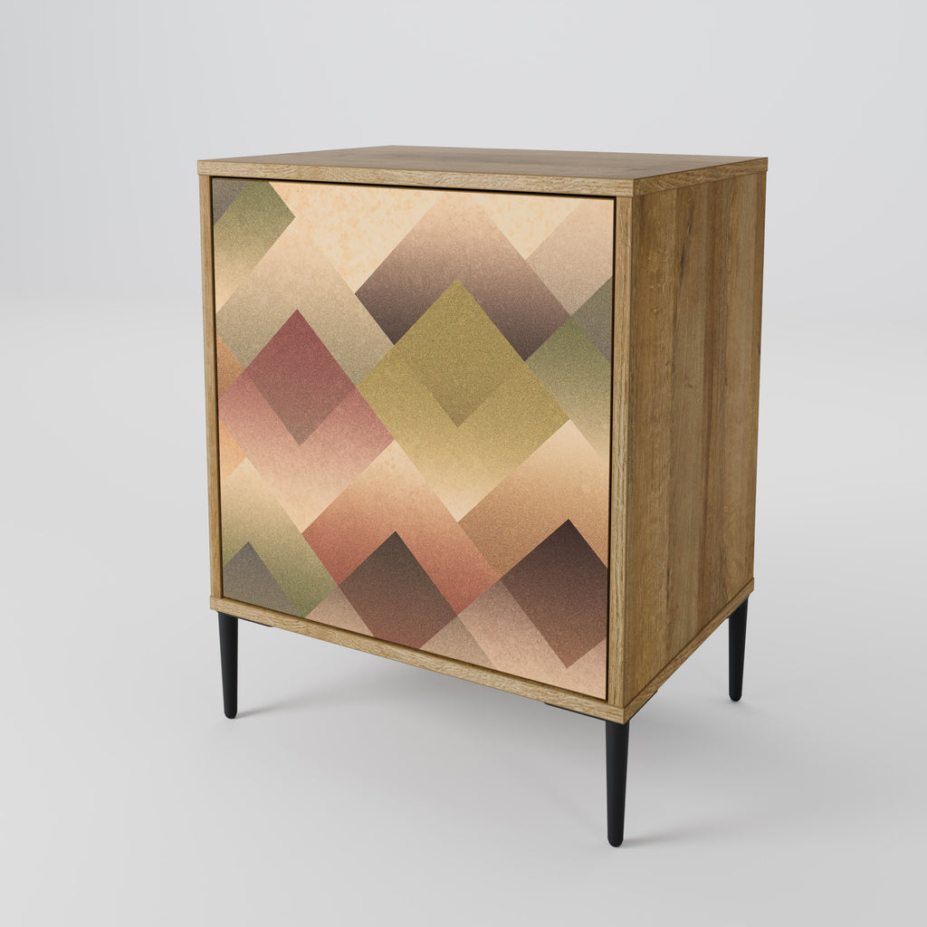 GEOMETRIC FUSION Sideboard mit 1 Tür in Eiche-Optik