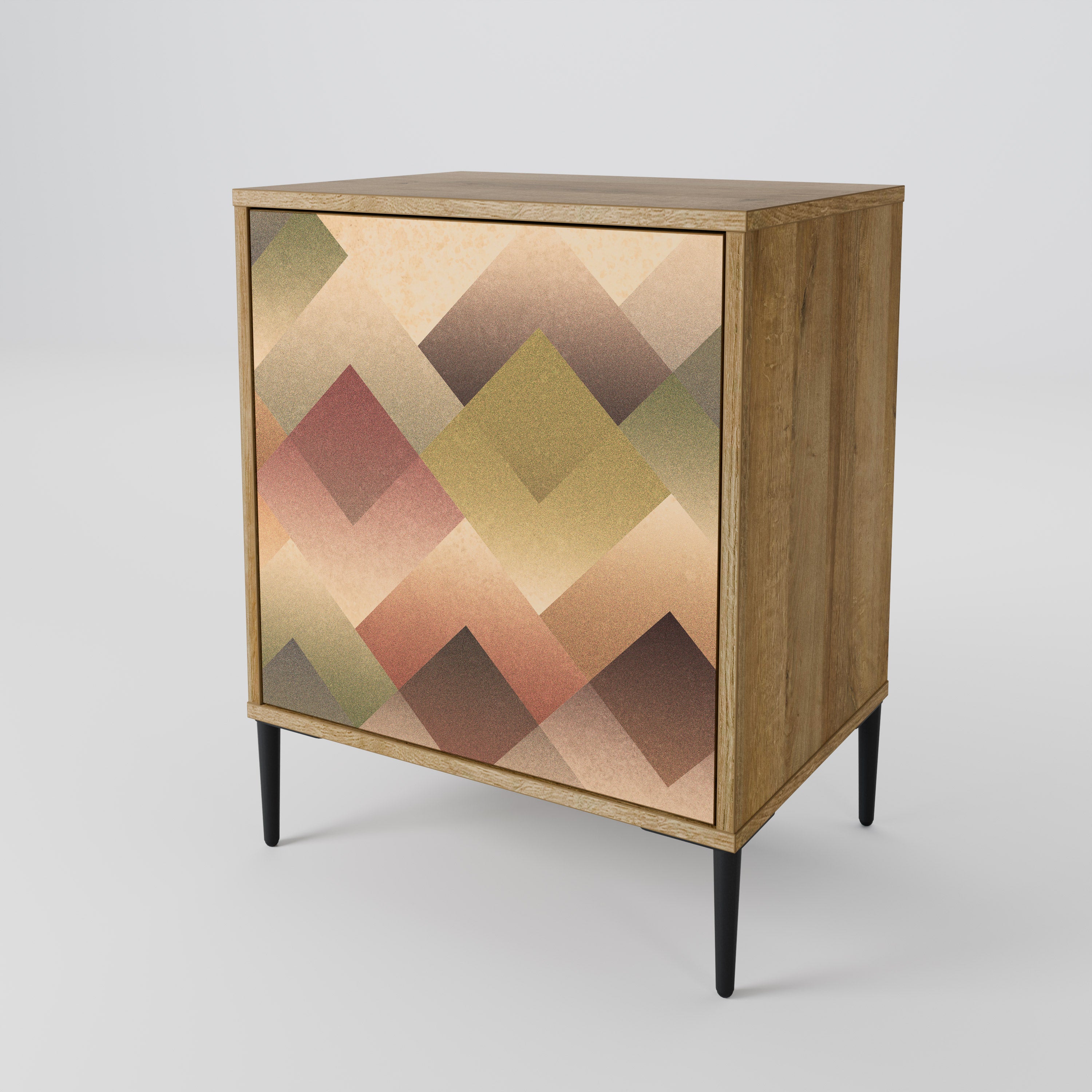 GEOMETRIC FUSION Sideboard mit 1 Tür in Eiche-Optik