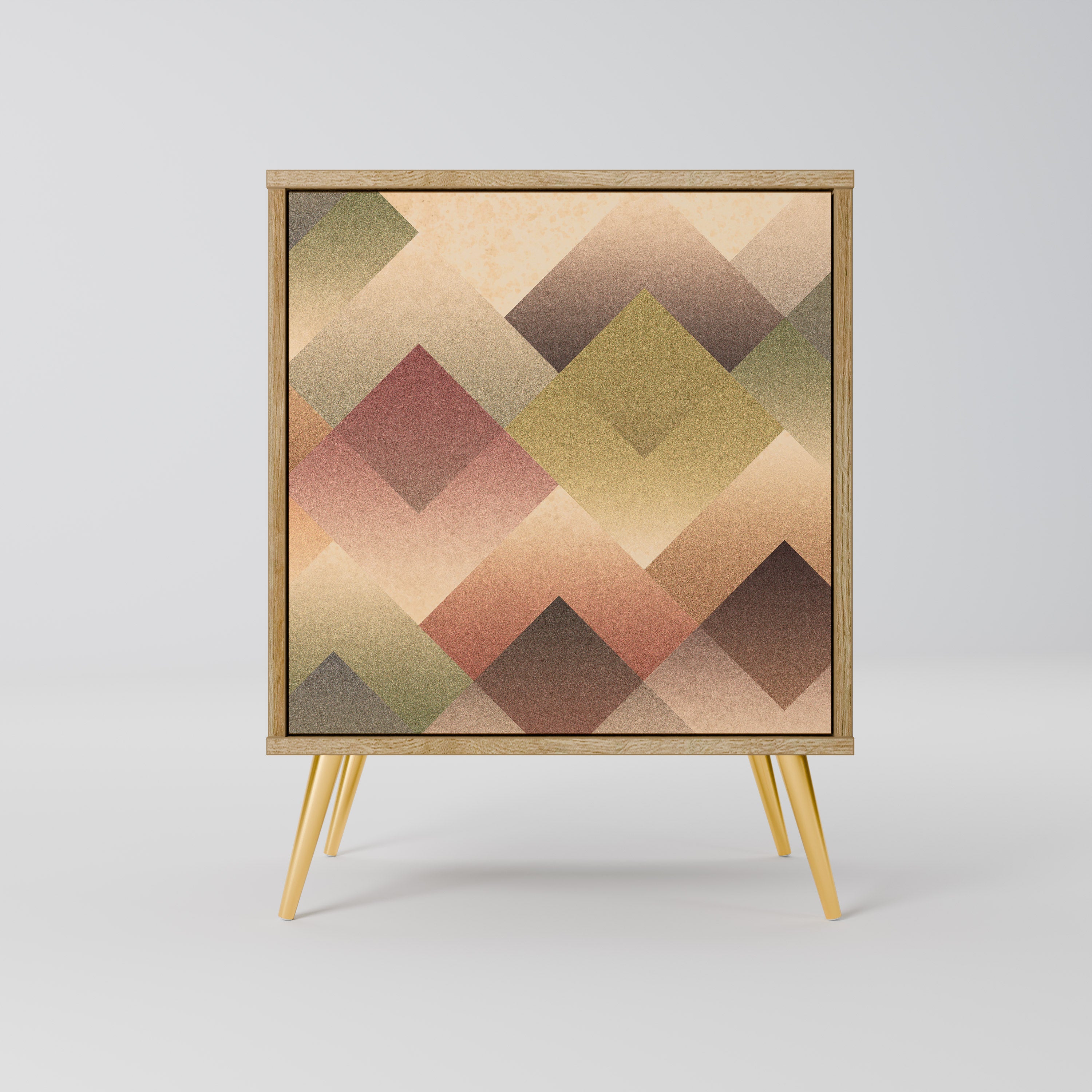 GEOMETRIC FUSION Sideboard mit 1 Tür in Eiche-Optik