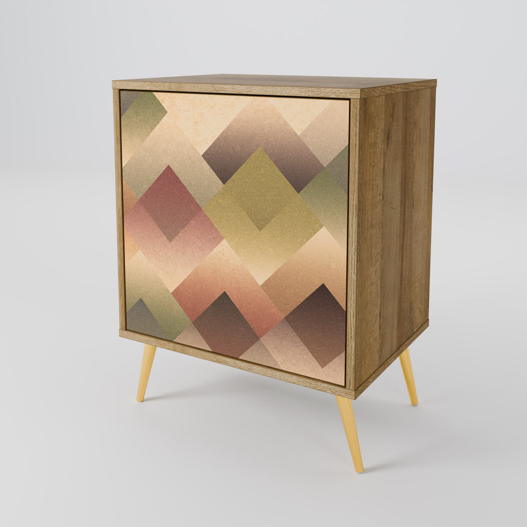 GEOMETRIC FUSION Sideboard mit 1 Tür in Eiche-Optik