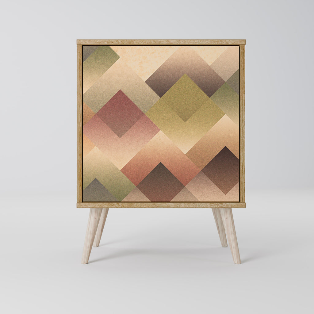 GEOMETRIC FUSION Sideboard mit 1 Tür in Eiche-Optik
