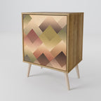 GEOMETRIC FUSION Sideboard mit 1 Tür in Eiche-Optik