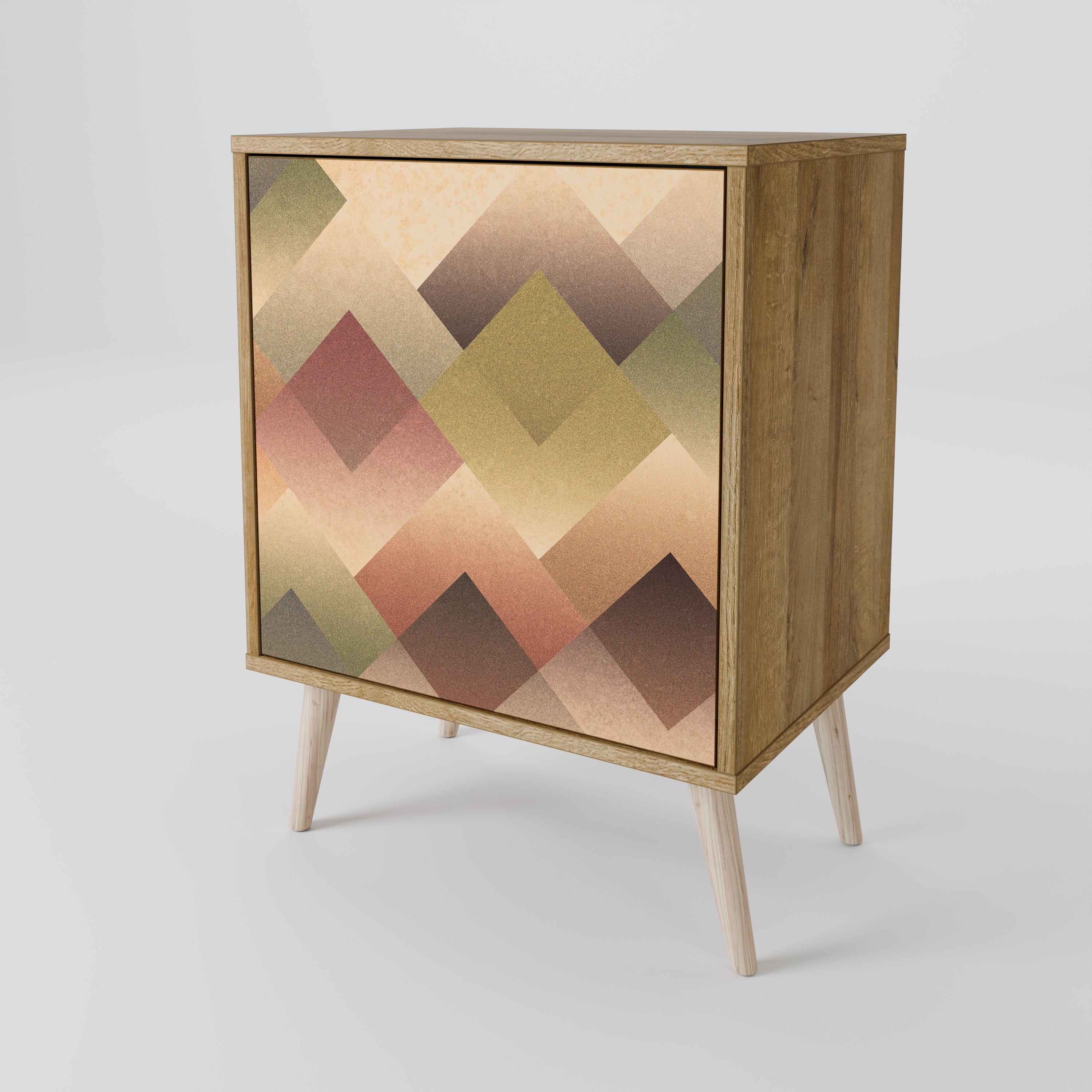 GEOMETRIC FUSION Sideboard mit 1 Tür in Eiche-Optik