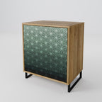 ORNAMENTAL GLIMMER Sideboard mit 1 Tür in Eiche-Optik