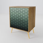 ORNAMENTAL GLIMMER Sideboard mit 1 Tür in Eiche-Optik