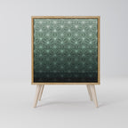 ORNAMENTAL GLIMMER Sideboard mit 1 Tür in Eiche-Optik