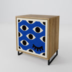GEOMETRIC EYES Sideboard mit 1 Tür in Eiche-Optik