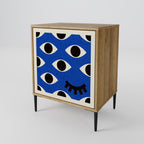 GEOMETRIC EYES Sideboard mit 1 Tür in Eiche-Optik