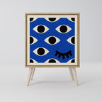 GEOMETRIC EYES Sideboard mit 1 Tür in Eiche-Optik